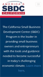 Mobile Screenshot of californiasbdc.org